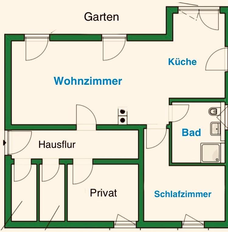 Ferienwohnung Green Garden Berlin Eksteriør bilde